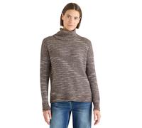 Rollkragenpullover CECIL, Damen, Gr. S (38), urban taupe melange, Web, 39% Baumwolle, 32% Polyester, 24% Polyacryl, 5% Nylon, unifarben, comfort fit normal, Bündchen, Pullover Rollkragenpullover, mit