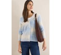 Cecil Damen Space Dye V-Neck Cardigan in Blau, Gr: XS