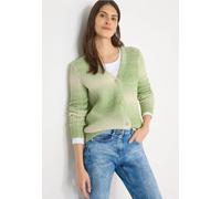 Cecil Damen Space Dye V-Neck Cardigan in Grün, Gr: L