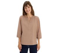 CECIL Damen Cordbluse Split Neck 3412033 100% Baumwolle Natural Taupe M