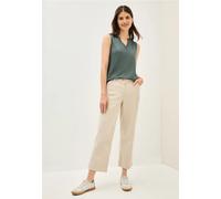 Cecil Damen Split Neck Top in Grün, Gr: XXL