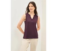 Cecil Damen Split Neck Top in Rot, Gr: XL