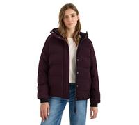 Steppjacke CECIL, Damen, Gr. L (42), schwarz plum, Stoff, Obermaterial: 100% Polyester; Futter: 100% Polyester; Füllung: 100% Polyester, unifarben, normal normal, ohne Ausschnitt, Bündchen, Jacken, mi