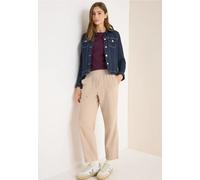 Cecil Damen Sportive Loose Fit Cordhose in Beige, Gr: XL