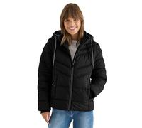 Steppjacke CECIL, Damen, Gr. S (38), schwarz, Stoff, Obermaterial: 100% Polyester; Futter: 100% Polyester; Füllung: 100% Polyester, unifarben, normal hüftlang, ohne Ausschnitt, Bündchen, Jacken, mit r