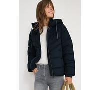 Steppjacke CECIL, Damen, Gr. S (38), schwarz navy blau, Stoff, Obermaterial: 100% Polyester; Futter: 100% Polyester; Füllung: 100% Polyester, unifarben, normal hüftlang, ohne Ausschnitt, Bündchen, Jac