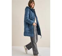 Cecil Damen Steppmantel mit Kapuze in Blau, Gr: XL