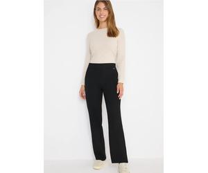 Cecil Damen Straight Leg Hose in Schwarz, Gr: S