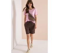 Cecil Damen Straight Leg Shorts im Loose Fit in Braun, Gr: M