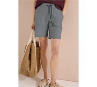 Cecil Damen Straight Leg Shorts in Seersucker Qualität in Grün, Gr: M