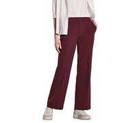 Stoffhose CECIL, Damen, Gr. 38, Länge 30, rot (schwarz cherry rot), Stoff, 88% Polyester, 12% Elasthan, unifarben, loose fit lang, Hosen, im Loose Fit (89339844-38) schwarz cherry rot