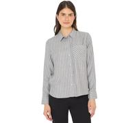 Cecil Damen Streifen Flanell-Hemdbluse in Grau, Gr: S