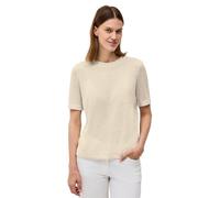 Cecil Damen T-Shirt 3227332 Strick-Look mit Glitzer Beige XL