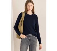 Cecil Damen Strick-Sweatshirt Blau Größe S