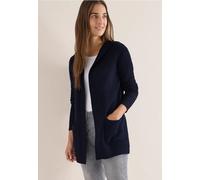 Cecil Damen Strickjacke mit Kapuze in Blau, Gr: S