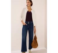 Cecil Damen Strickjacke 2515342 mit Knopfleiste Oat Milk Beige Melange 60/40 Baumwolle/Viskose Gr. M