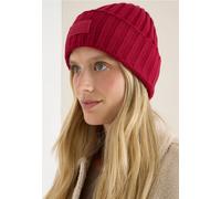 Cecil Damen Strickmütze in Unifarbe in Rot, Gr: One size