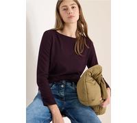 Cecil Damen Struktur Langarmshirt in Rot, Gr: XL