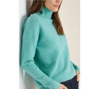 Cecil Damen Struktur Rollkragenpullover in Blau, Gr: S
