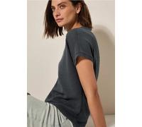 Cecil Damen Struktur-T-Shirt in Grau, Gr: S