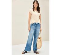 CECIL Damen B345827 Strukturbluse, Light Beige, L