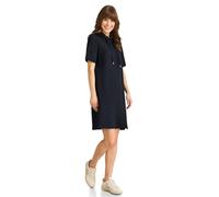CECIL Damen B144394 Strukturkleid mit Kapuze, universal Blue, Small