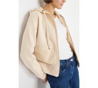 Sweatjacke CECIL, Damen, Gr. M (40), desert beige melange, Sweatware, 100% Baumwolle, unifarben, normal normal, ohne Ausschnitt, Bündchen, Sweatjacken Sweatjacke, mit Strukturmix (21536024-M) desert b