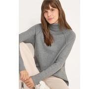 Cecil Damen Strukturmix Pullover in Grau, Gr: M