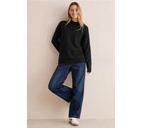 CECIL Damen B303094 Strukturmix Pullover, Schwarz, L EU
