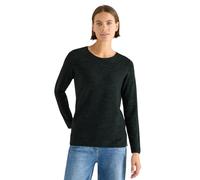 Cecil Strickpullover Damen ink grün heather melange – 60/40 Baumwolle/Polyester – Gr. L (42)