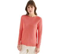 Strickpullover CECIL, Damen, Gr. M (40), cherry tomato orange melange, Strick, Obermaterial: 60% Baumwolle, 40% Viskose, unifarben, lässig geschnitten hüftbedeckend, Rundhals, Pullover Strickpullover,