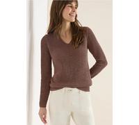 Cecil Damen Strukturpullover in Braun, Gr: L