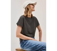 CECIL Damen 3226755 Strukturshirt in Unifarbe, Dark Balmy Khaki, S