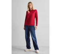 CECIL Damen B322611 Strukturshirt Mit Wording, Granita Red, XL EU