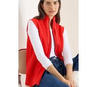 Cecil Damen Strukturweste mit Zipper in Orange, Gr: M