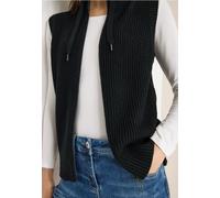Cecil Damen Strukturweste mit Zipper in Schwarz, Gr: XS