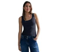 Cecil Damen Style Linda Basic Top Baumwolle, Universal Blue, S EU