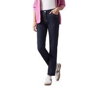 CECIL Damen Style Toronto Straight 1-Knopf 59 Jeans, Rinsed Wash, 26W / 30L