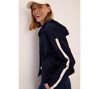 CECIL Damen 2515539 Sweatjacke mit Gallostreifen, urban Dark Blue, L