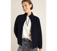 Cecil Damen Sweatjacke mit Struktur in Blau, Gr: L