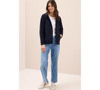 Cecil Damen Sweatjacke mit Struktur in Blau, Gr: XXL