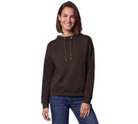 Sweatshirt CECIL, Damen, Gr. L (42), braun (truffle braun), Sweatware, 80% Baumwolle, 20% Polyester, unifarben, normal, hoch geschlossener Ausschnitt, Rippbündchen, Sweatshirts Sweatshirt, mit Stehkra