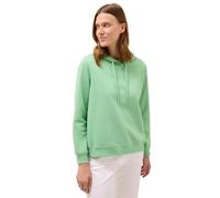 Hoodie CECIL, Damen, Gr. XS (36), fennel grün, Sweatware, Obermaterial: 54% Polyester, 46% Baumwolle. Futter: 50% Baumwolle, 50% Polyester, unifarben, casual, regular fit normal, Langarm Rippbündchen,