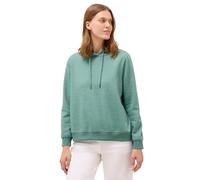 Hoodie CECIL, Damen, Gr. S (38), jewel grün melange, Sweatware, Obermaterial: 54% Polyester, 46% Baumwolle. Futter: 50% Baumwolle, 50% Polyester, unifarben, casual, regular fit normal, Langarm Rippbün