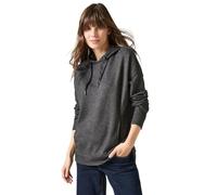 Cecil Sweatshirt mit Kapuze Damen Gr. S (38) charcoal grau melange
