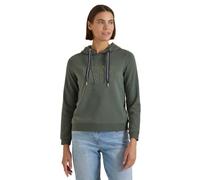 Sweatshirt CECIL, Damen, Gr. 3XL (48), grün (dried olive grün), Sweatware, 54% Polyester, 46% Baumwolle, unifarben, comfort fit, ohne Ausschnitt, Bündchen, Sweatshirts Sweatshirt, mit Rippstrick (9640