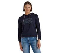 Sweatshirt CECIL, Damen, Gr. 3XL (48), blau (urban dunkelblau), Sweatware, 54% Polyester, 46% Baumwolle, unifarben, comfort fit, ohne Ausschnitt, Bündchen, Sweatshirts Sweatshirt, mit Rippstrick (2502