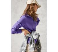 Cecil Damen Sweatshirt mit Stickerei in Lila, Gr: XXL