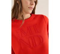 Cecil Damen Sweatshirt mit Stickerei in Orange, Gr: XXL