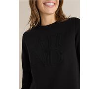 Cecil Damen Sweatshirt mit Stickerei in Schwarz, Gr: L